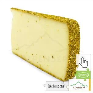 KÄSE REHMOCTA® MERBOTH, 200 Gramm aus Heumilch | laktosefreie, affinierte Käsesorte direkt aus dem Käsekeller | zart schmelzend mit Orangenpfeffer Charakter | 1-Klick Sofortkauf