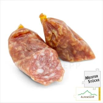 SALAMI BEISSERLE CLASSIC | Milde Snack Wurst aus Schweinefleisch | Mild-Pikante PREMIUM Wurstsorte | 4 Stück