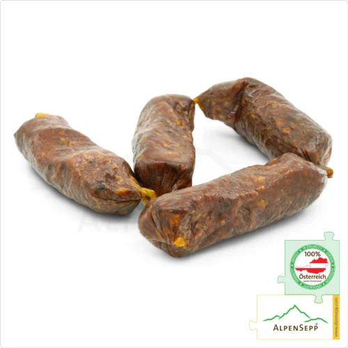 WILDSCHWEINBEISSERLE | Rohwurst vom Wild | PREMIUM Wurst vom heimischen Schwarzwild | 2 Paar 2 WILDSCHWEINBEISSERLE | geräucherte Rohwurst vom Schwarzwild | Wurst vom Wild