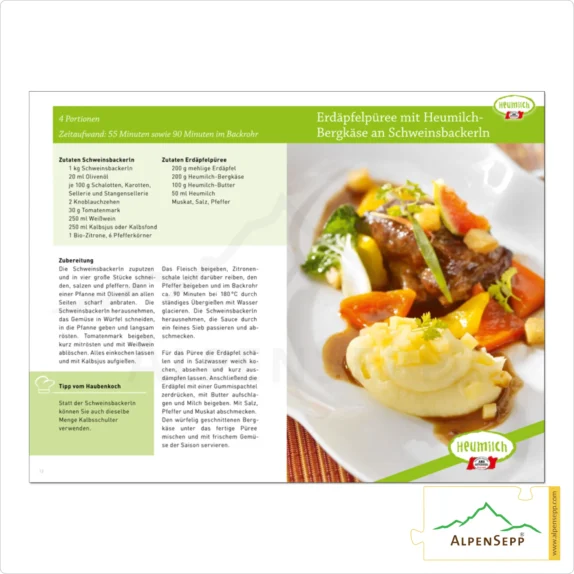 Rezepte ... was Heumilch-Freunde gerne kochen | Rezeptheft - Kochbuch | Download (PDF/eBook) 5 Rezeptheft | ... was Heumilch-Freunde gerne kochen. | GRATIS Download (PDF/eBook)